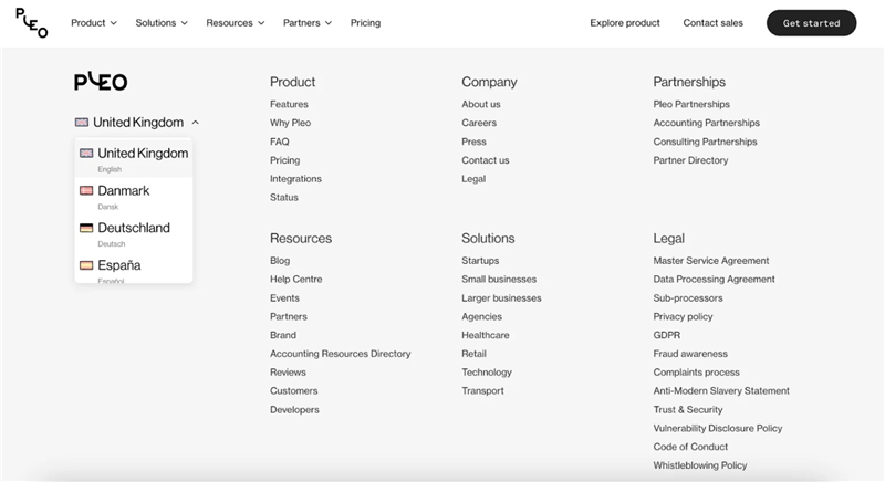 Pleo多语言网站案例解析_金融科技品牌的本地化四层次_众宣网络(图1)