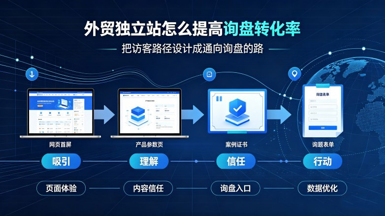 独立站访客到询盘的转化链路